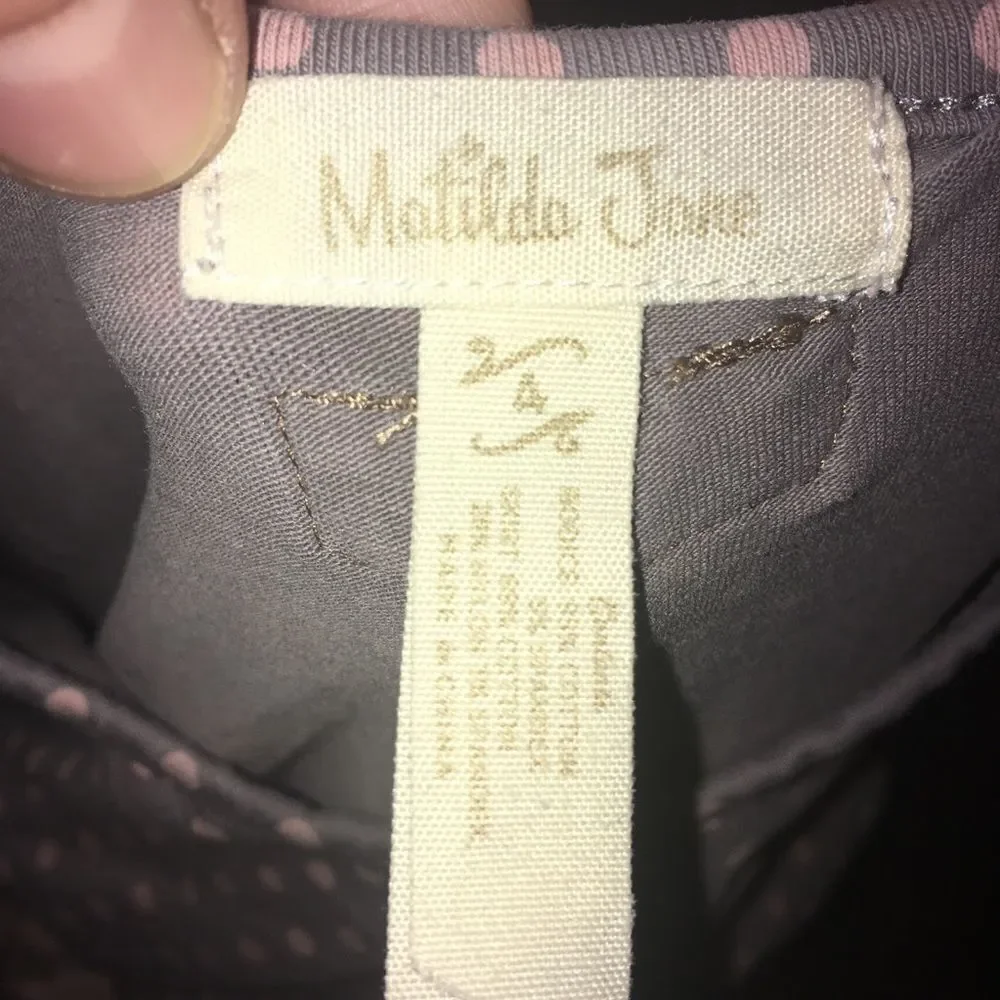 Madilda Jane size 4 ruffled polka dot/floral dress